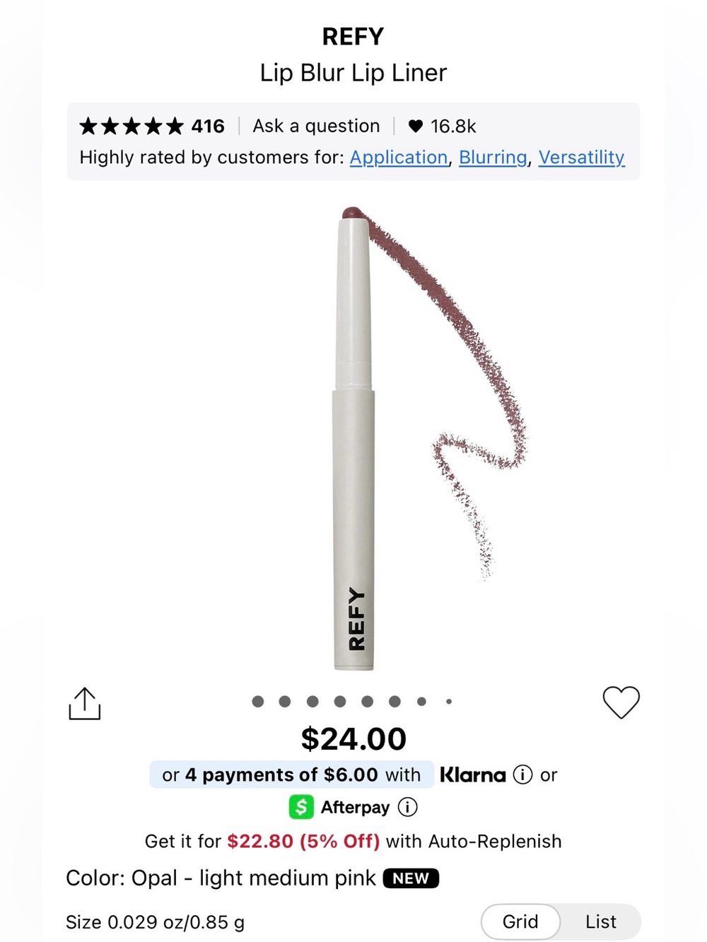 Refy Lip Blur Lip Liner